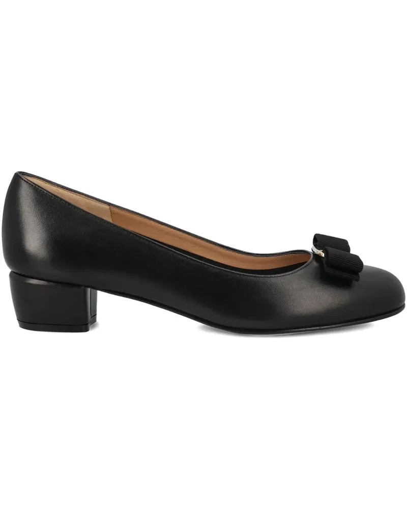 Ferragamo Vara Pumps mit Ripsbandschleife 60mm - Schwarz Schwarz