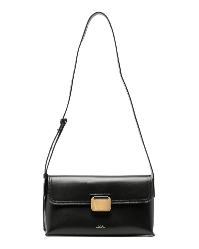 A.P.C. Kleine Simone Schultertasche - Schwarz Schwarz
