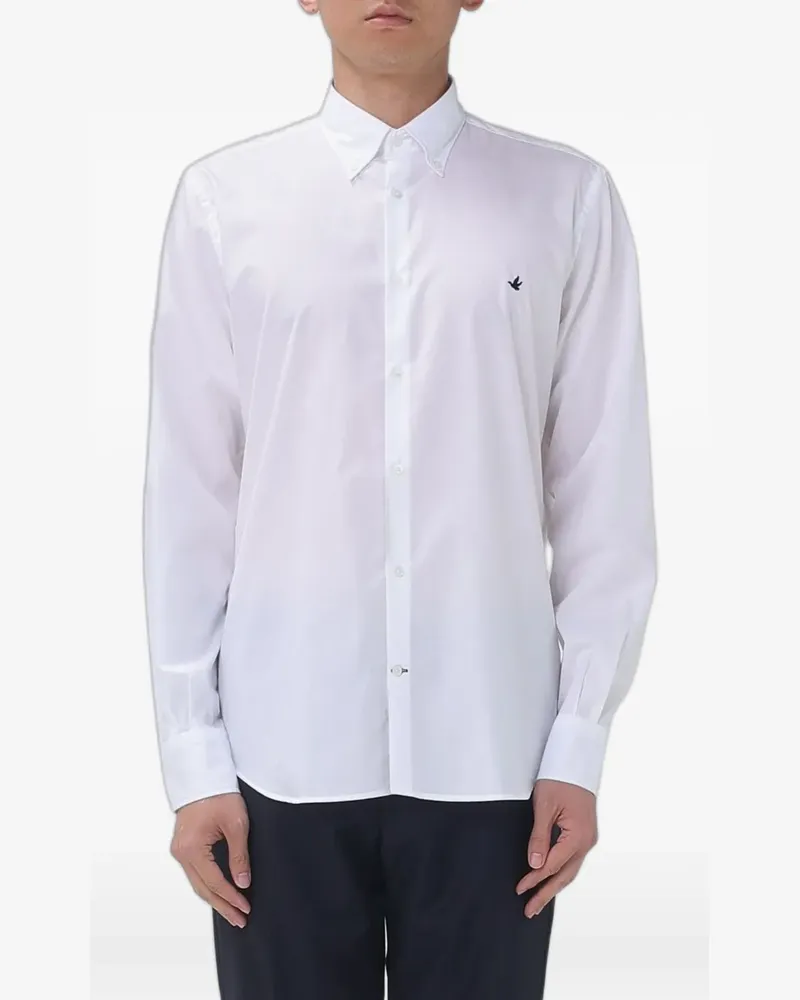 Brooksfield button-down poplin shirt - Weiß Weiß