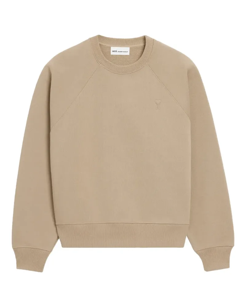 AMI Paris Ami de Coeur Sweatshirt mit Prägung - Nude Nude