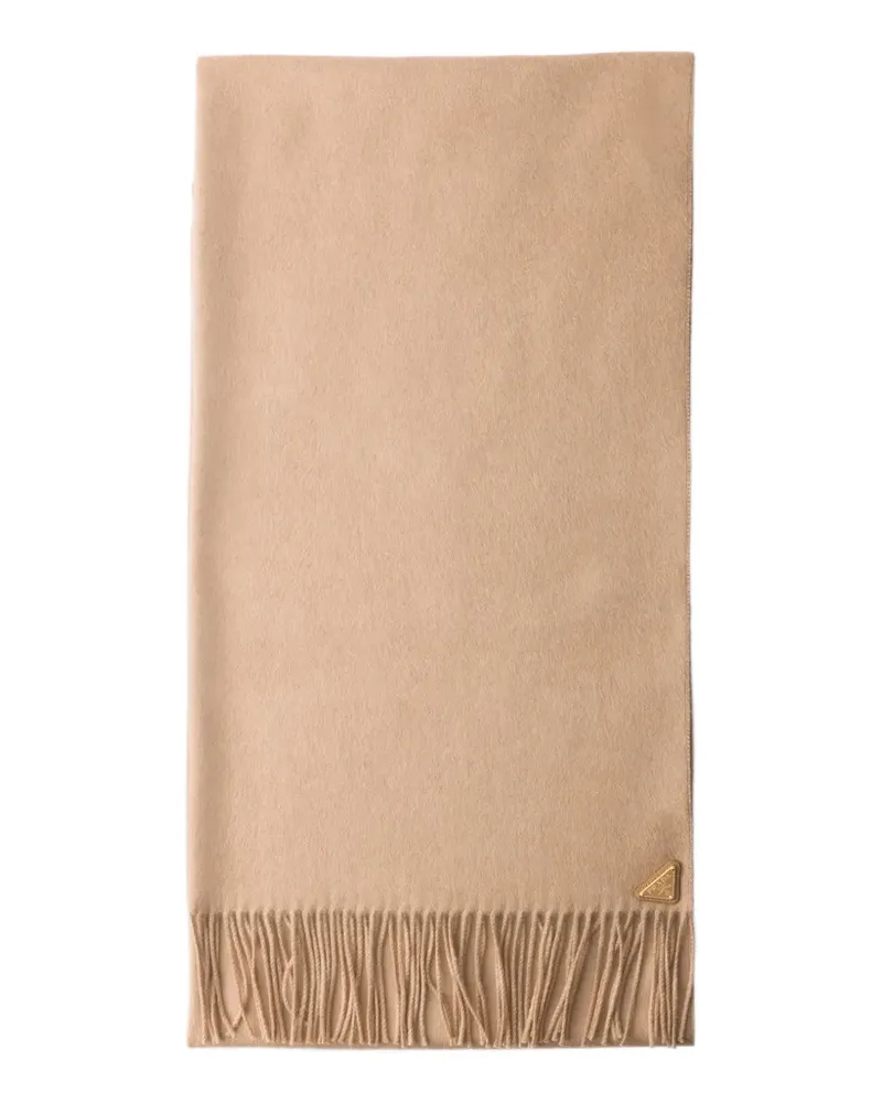 Prada silk and cashmere scarf - Nude Nude