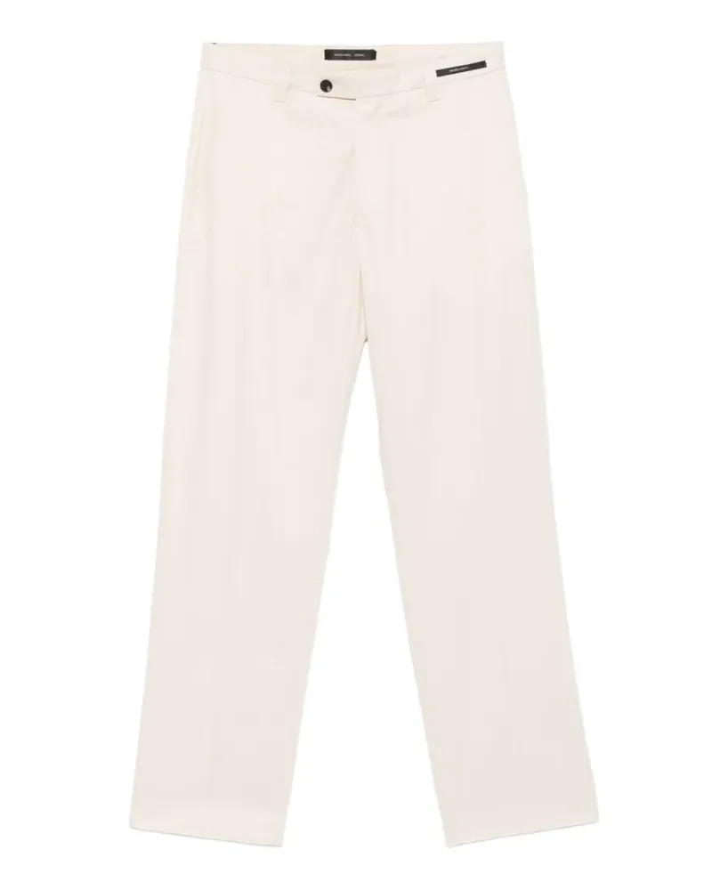 MICHAEL COAL patch-detail trousers - Nude Nude