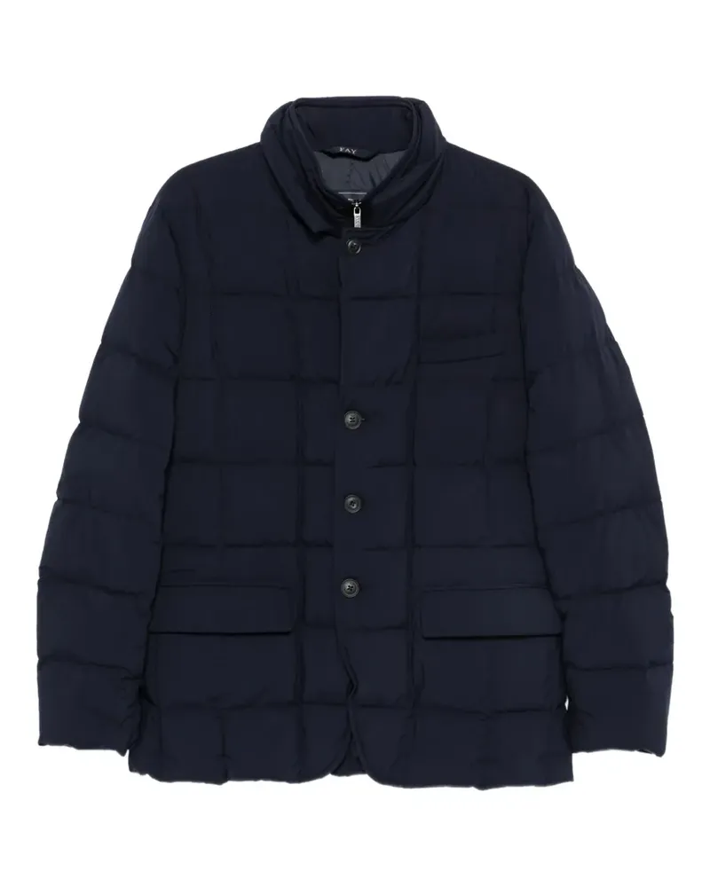 Fay Gesteppter Mantel mit doppelter Front - Blau Blau