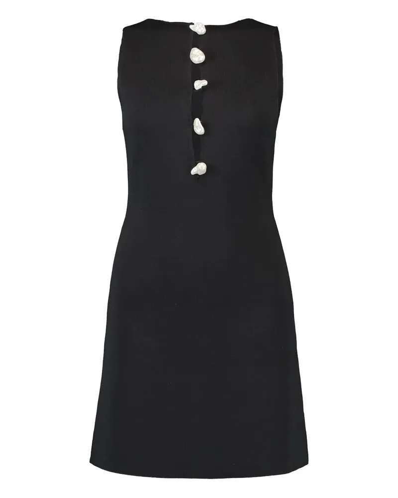 Cult Gaia Doms Midikleid mit Knopfverschluss - Schwarz Schwarz