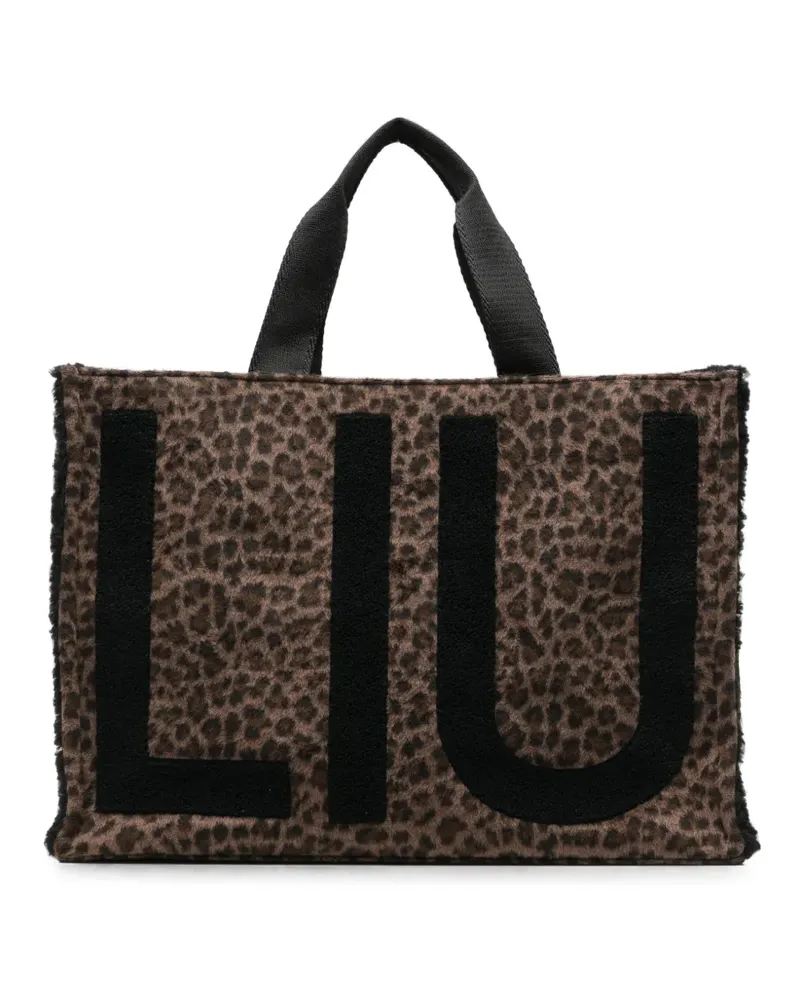 Liu Jo Toe Bag mit Leoparden-Print - Braun Braun