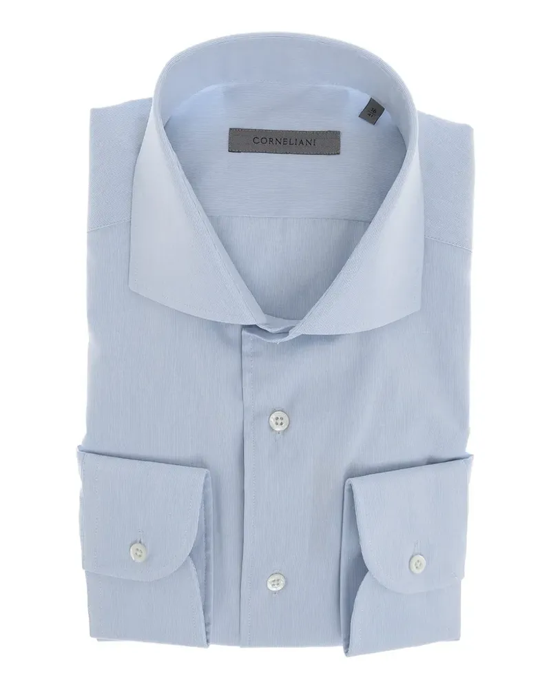 Corneliani Hemd mit französischem Kragen - Blau Blau