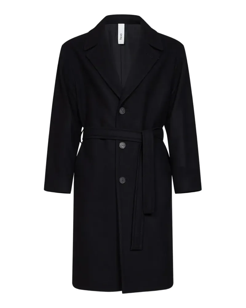 Hevò single-breasted belted coat - Schwarz Schwarz