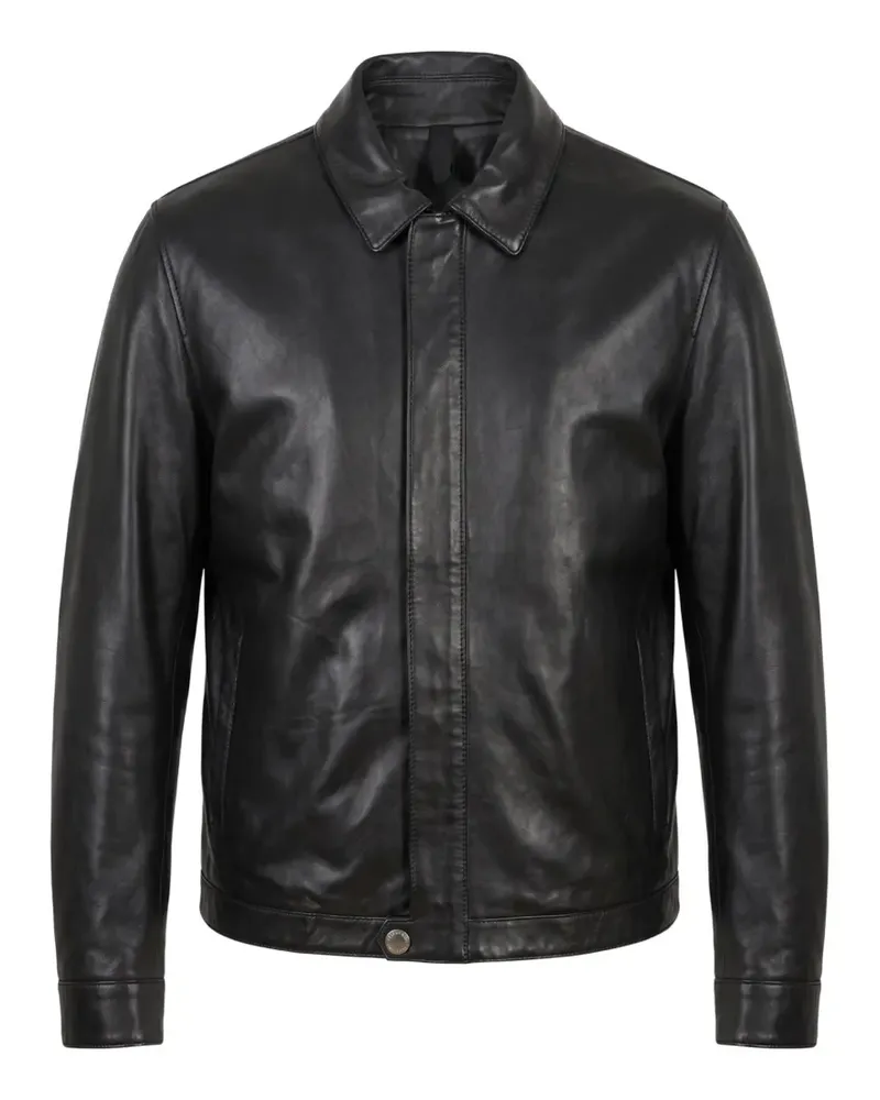 Tagliatore Foch Lederjacke - Schwarz Schwarz