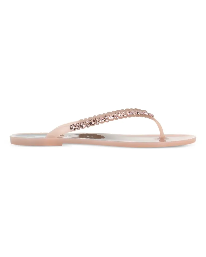 Menghi crystal-embellished flip-flops - Rosa Rosa