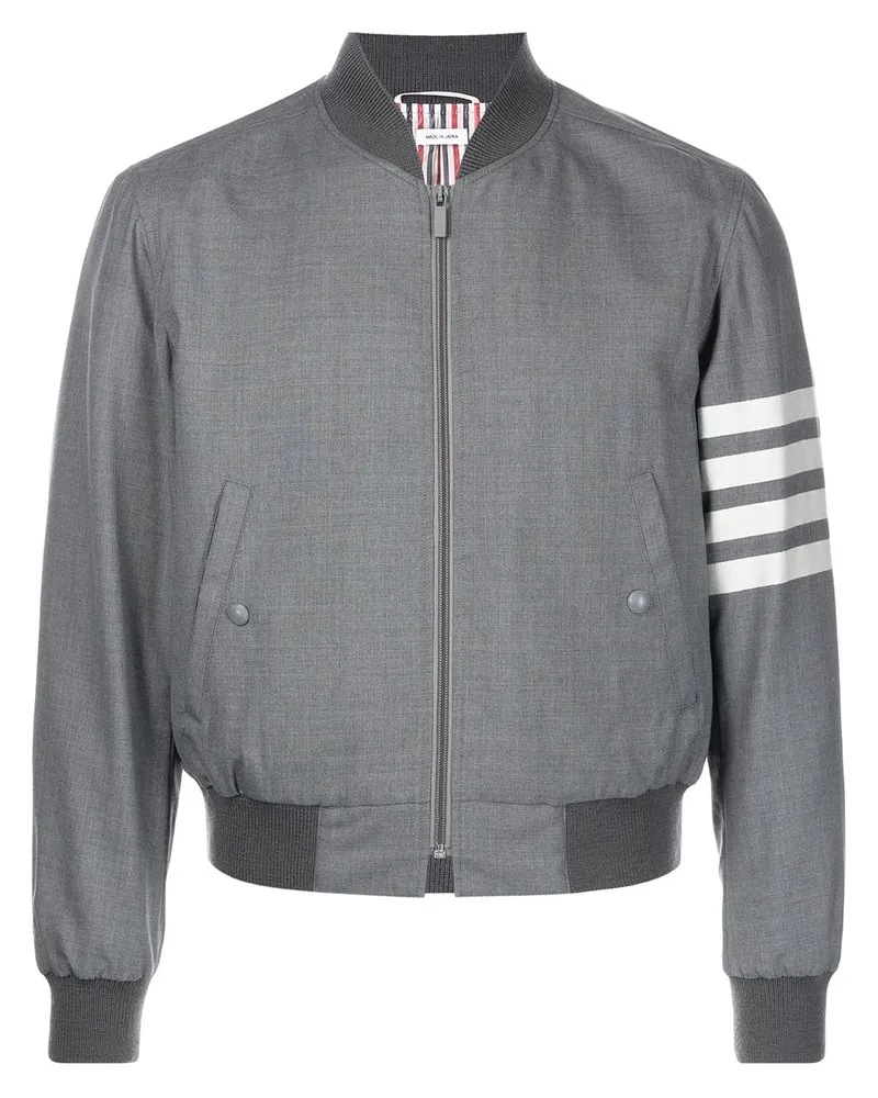 Thom Browne 4-Bar Jacke - Grau Grau