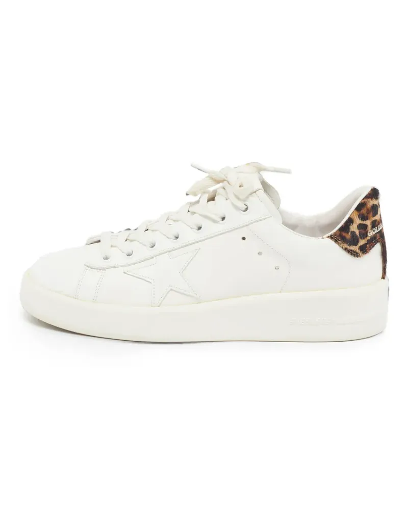 Golden Goose PureStar Sneakers mit Leoparden-Print - Weiß Weiß