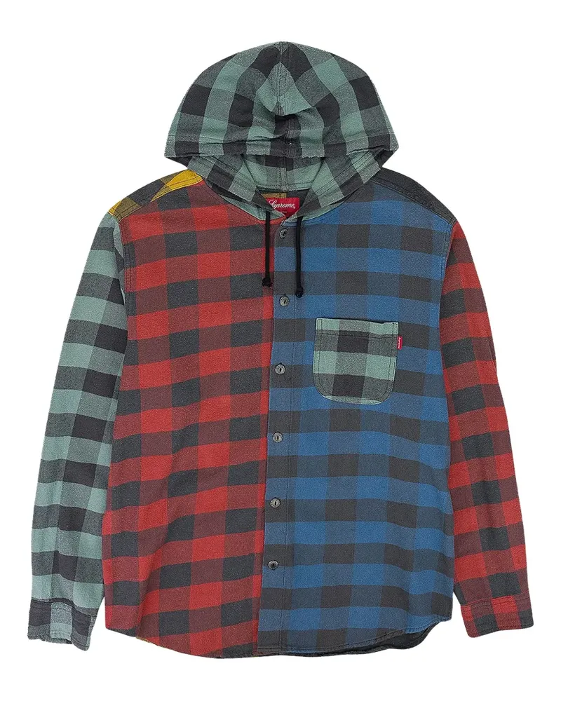 Supreme Being Buffalo hooded button-down shirt - Rot Rot