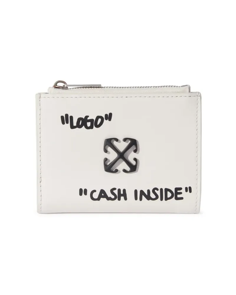 OFF-WHITE Jitney Quote Portemonnaie - Weiß Weiß