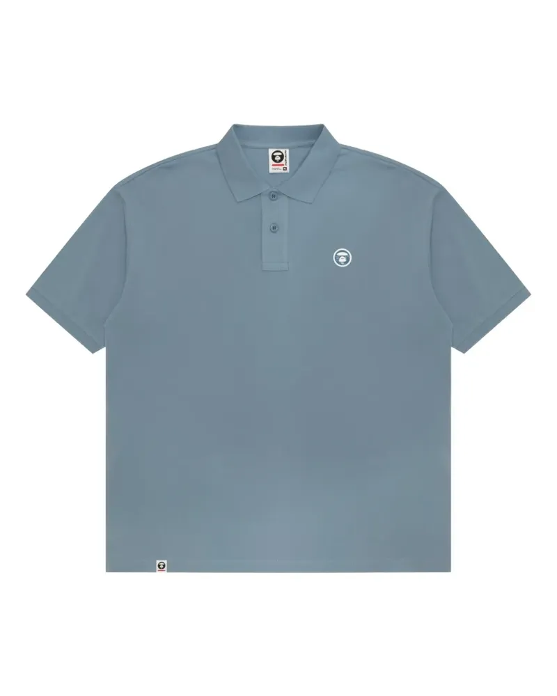 BAPE Poloshirt mit kurzen Ärmeln - Blau Blau