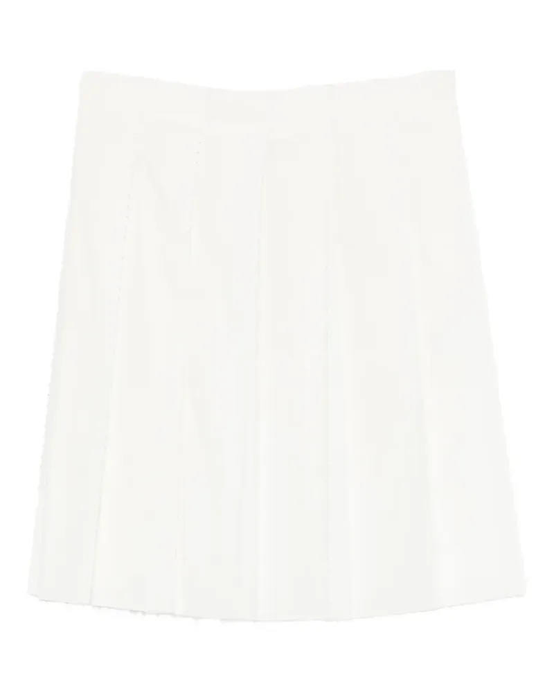 Totême beaded pleated mini skirt - Weiß Weiß
