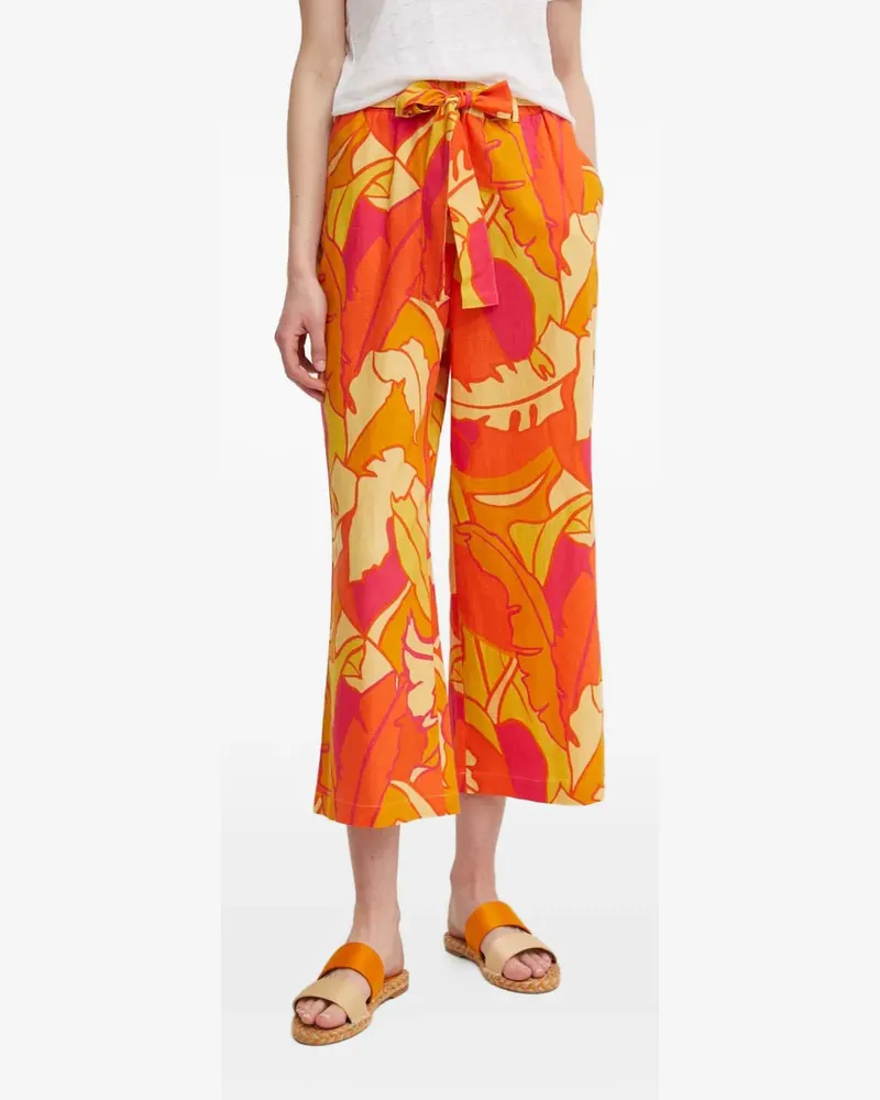 Joseph Ribkoff floral-pattern trousers - Orange Orange