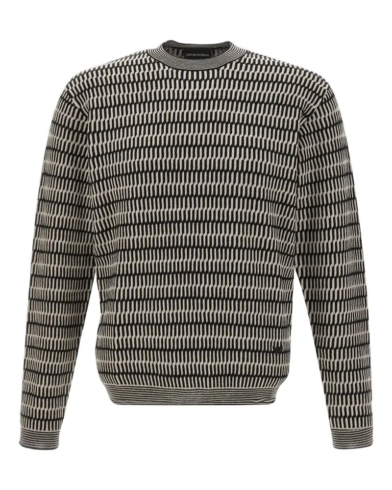 Emporio Armani Pullover mit optischem Muster - Nude Nude
