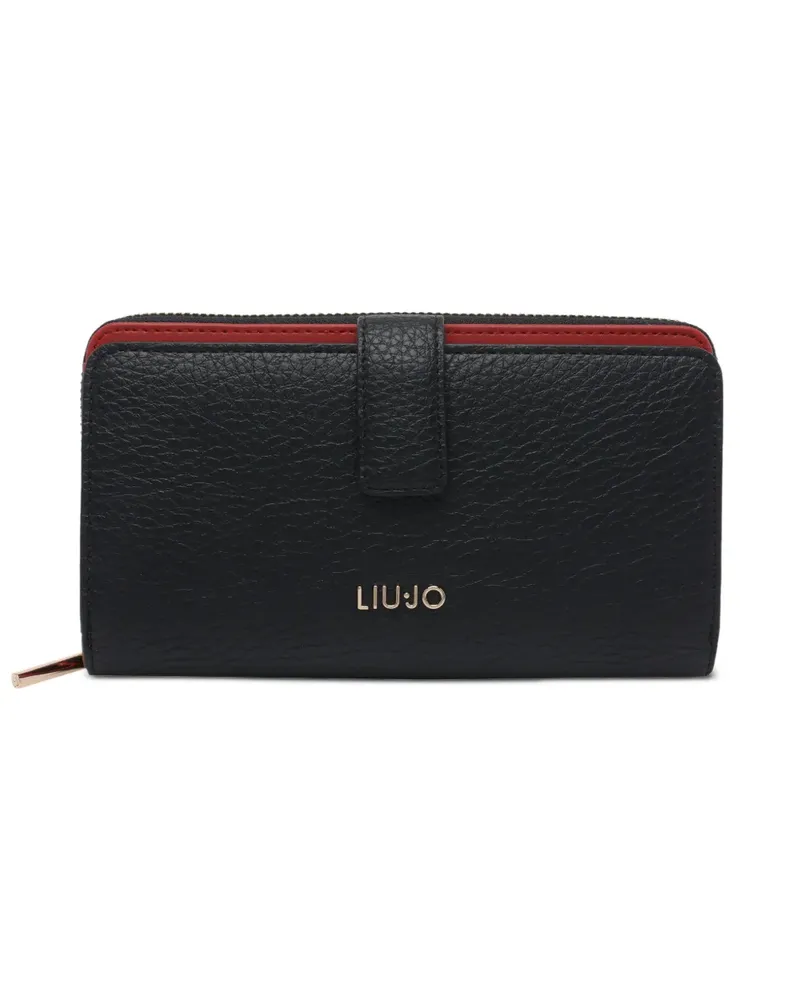 Liu Jo Portemonnaie mit Logo - Schwarz Schwarz