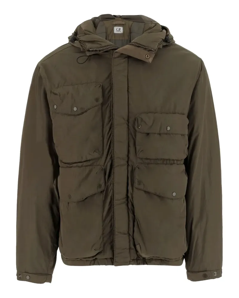 C.P. Company Kapuzenjacke mit Goggle-Detail - Grün Grün