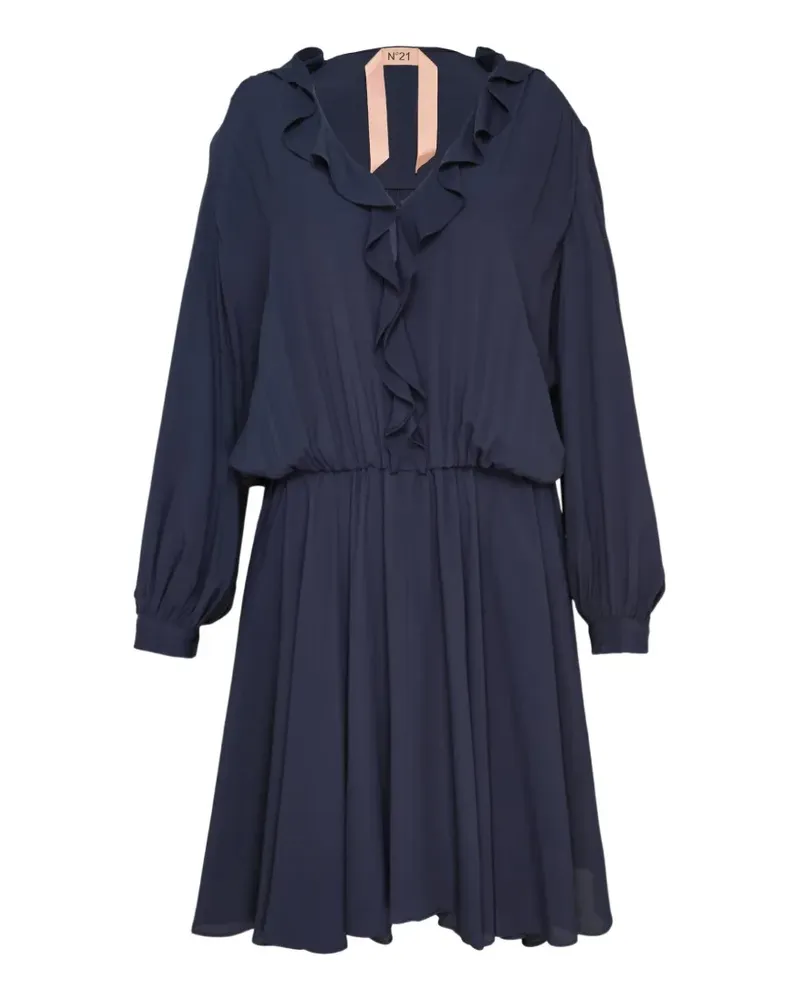 N° 21 Minikleid mit Rüschen - Blau Blau