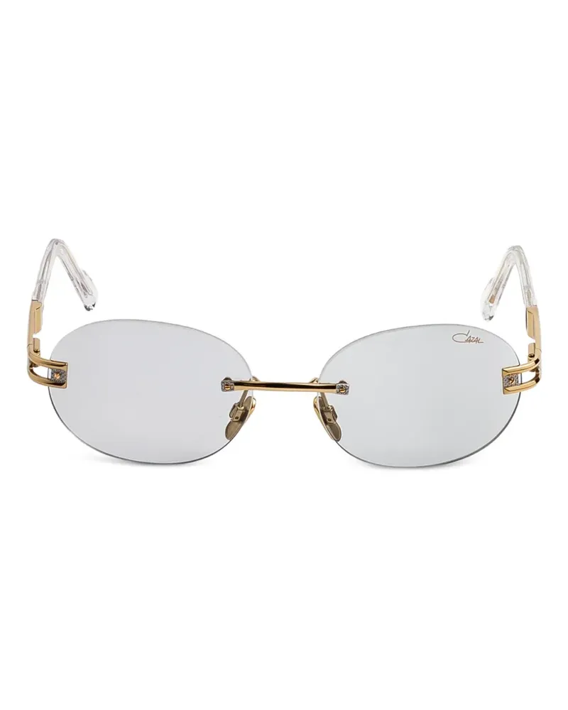CAZAL rimless oval-frame sunglasses - Gold Gold