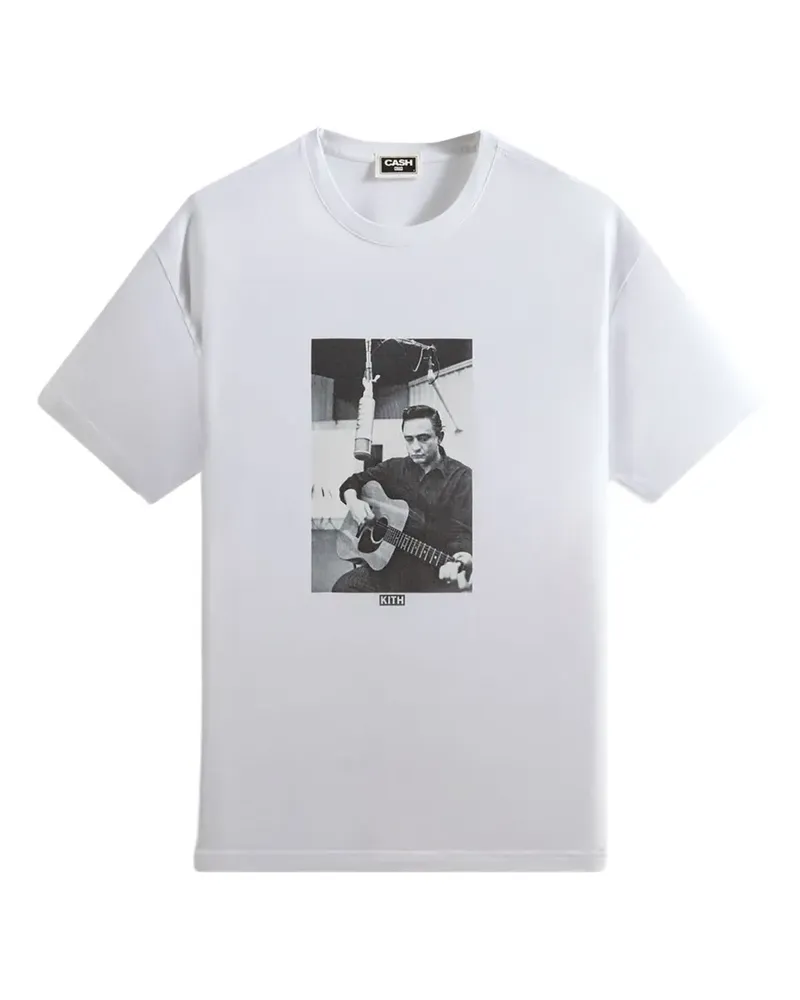 KITH Johnny Cash T-Shirt mit grafischem Print - Weiß Weiß