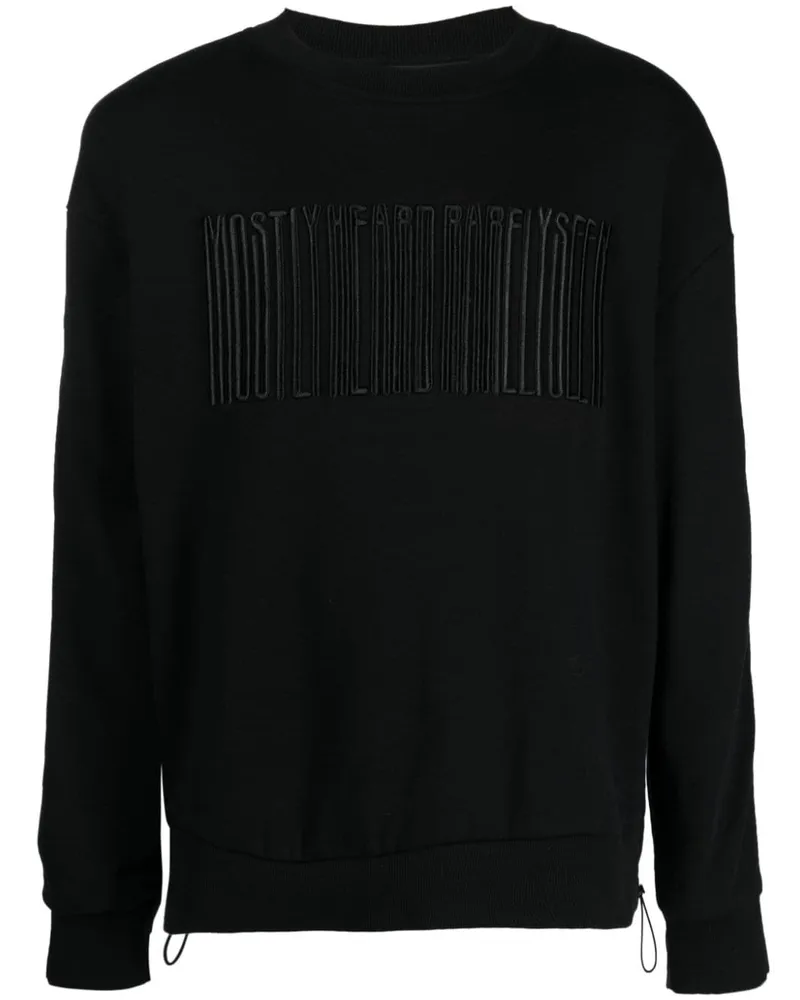 Mostly Heard Rarely Seen Sweatshirt im Hybrid-Design mit Logo Schwarz