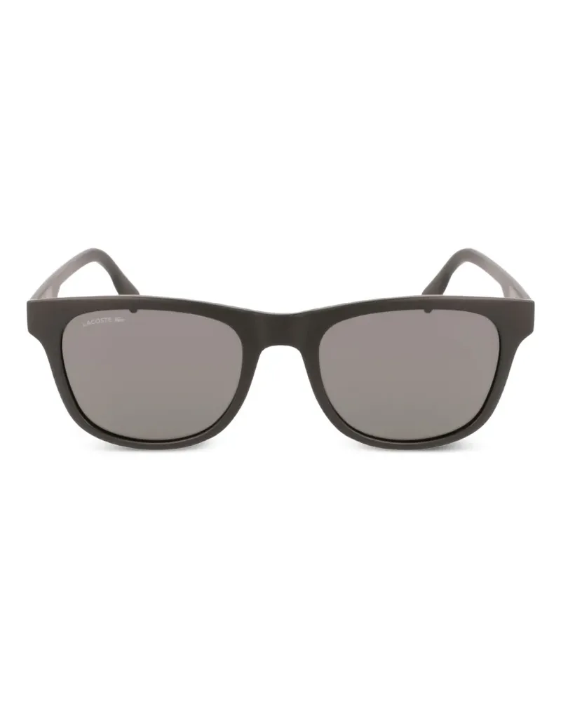 Lacoste Sonnenbrille mit eckigem Gestell - Schwarz Schwarz