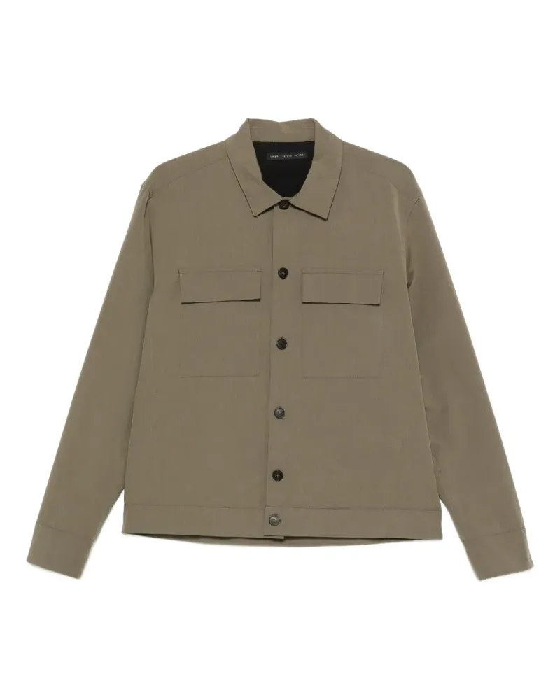 Low Brand flap-pocket long-sleeve shirt - Grün Grün