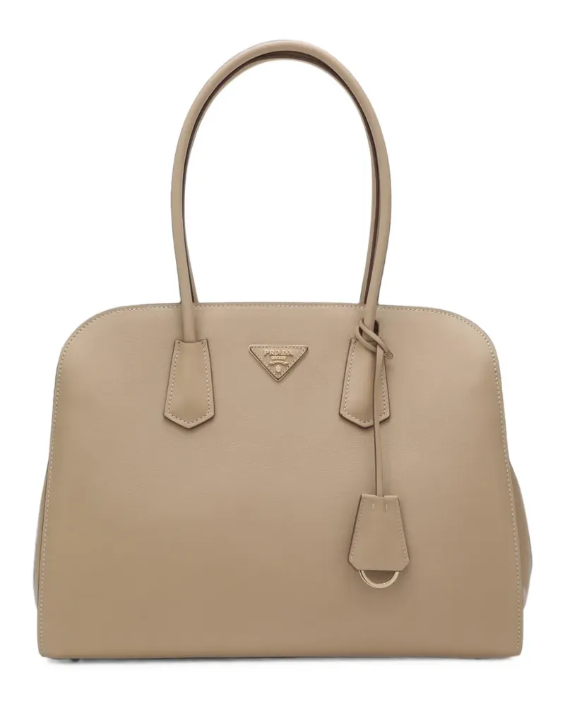 Prada large leather tote bag - Nude Nude