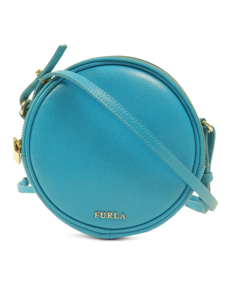 Furla Runde Schultertasche - Blau Blau