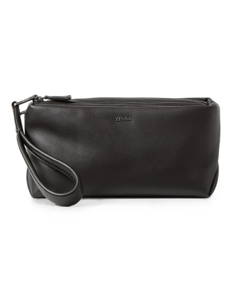 Ermenegildo Zegna Softy SECONDSKIN dunkelbraune Tasche Braun