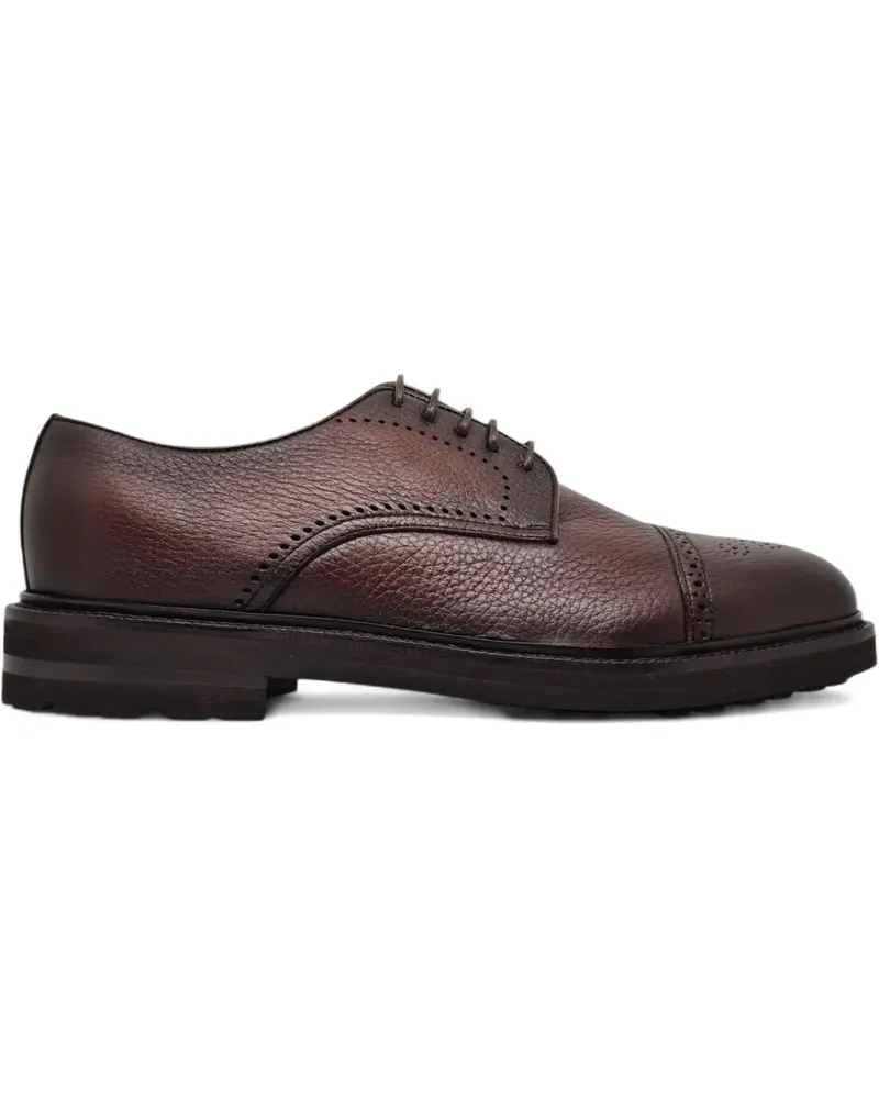 Henderson Derby-Schuhe mit Budapestermuster - Braun Braun