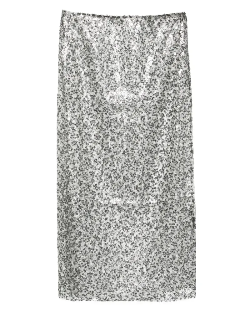Christopher Esber sequinned midi skirt - Silber Silber