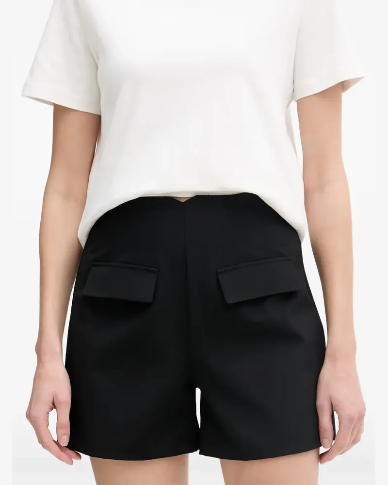 Morgan Shris.f flap-pocket shorts - Schwarz Schwarz