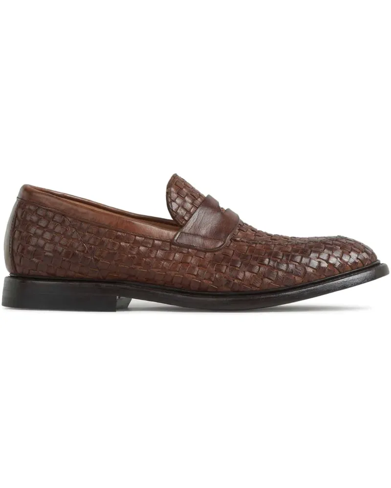 Green George Loafer mit Webmuster - Braun Braun