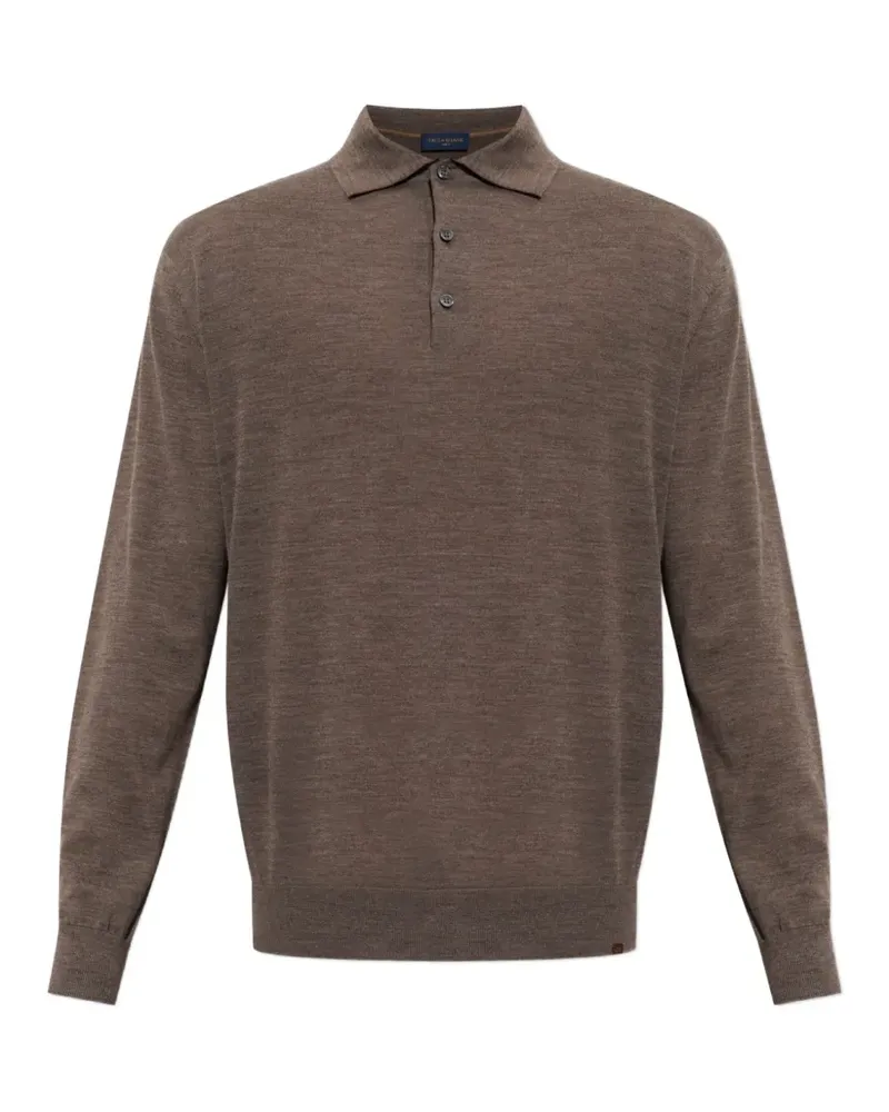 Paul & Shark long-sleeve polo shirt - Braun Braun