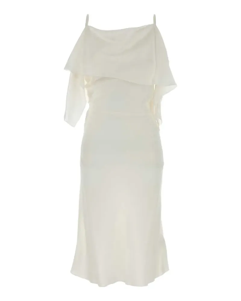 Maison Margiela ruffled midi dress - Nude Nude