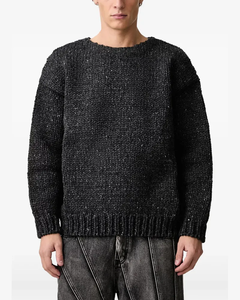 Visvim chunky-knit drop-shoulder sweater - Schwarz Schwarz