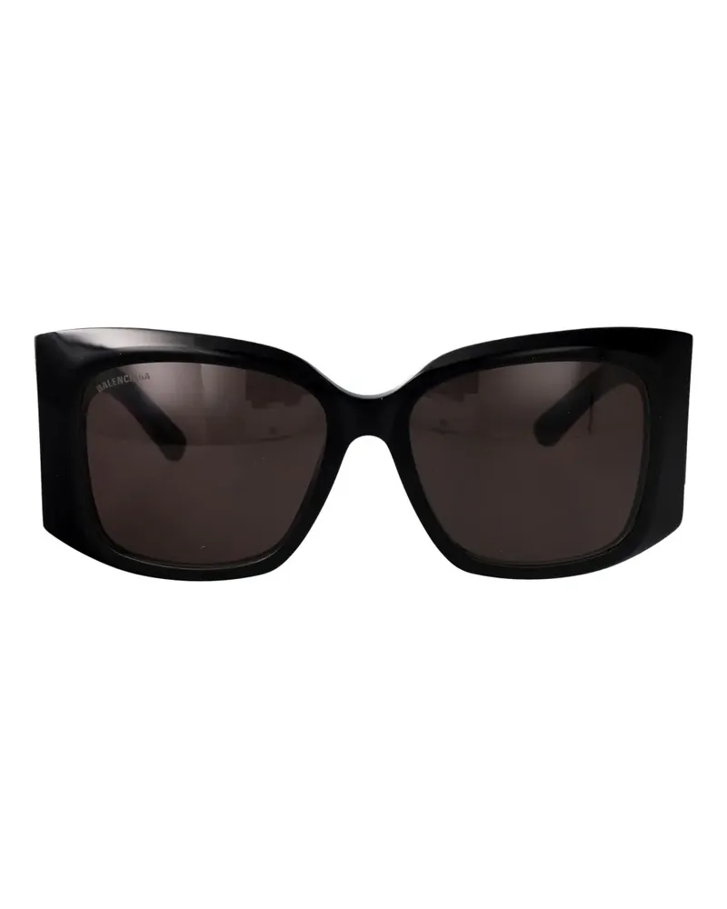Balenciaga logo geometric sunglasses - Schwarz Schwarz