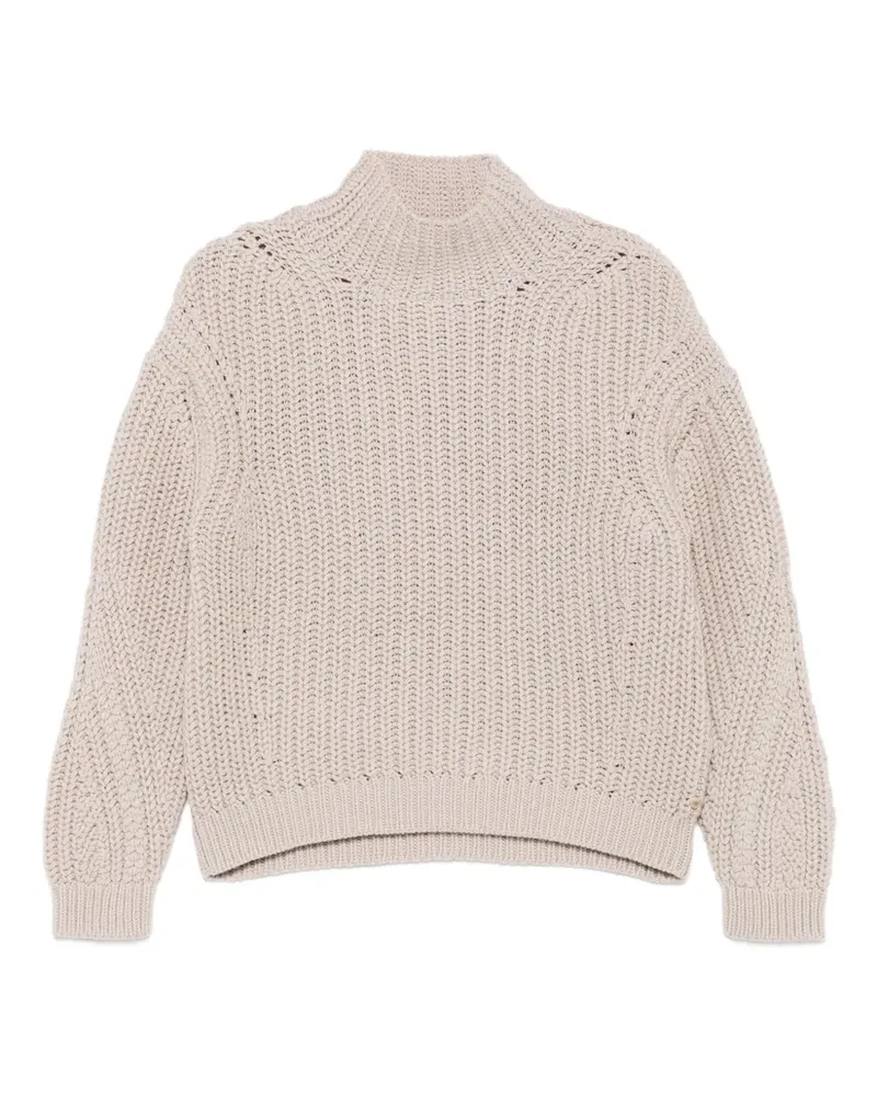 Marc O'Polo Pullover mit Stehkragen - Nude Nude