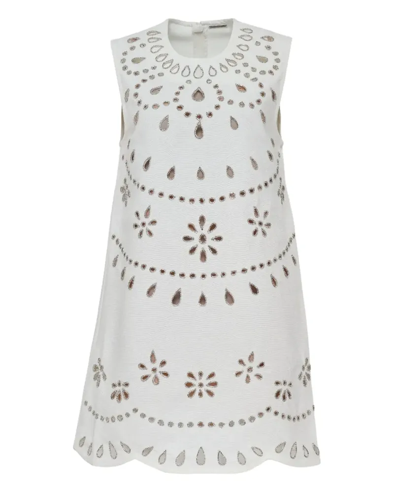Alexis Adilyn Minikleid mit Blumen-Print - Weiß Weiß