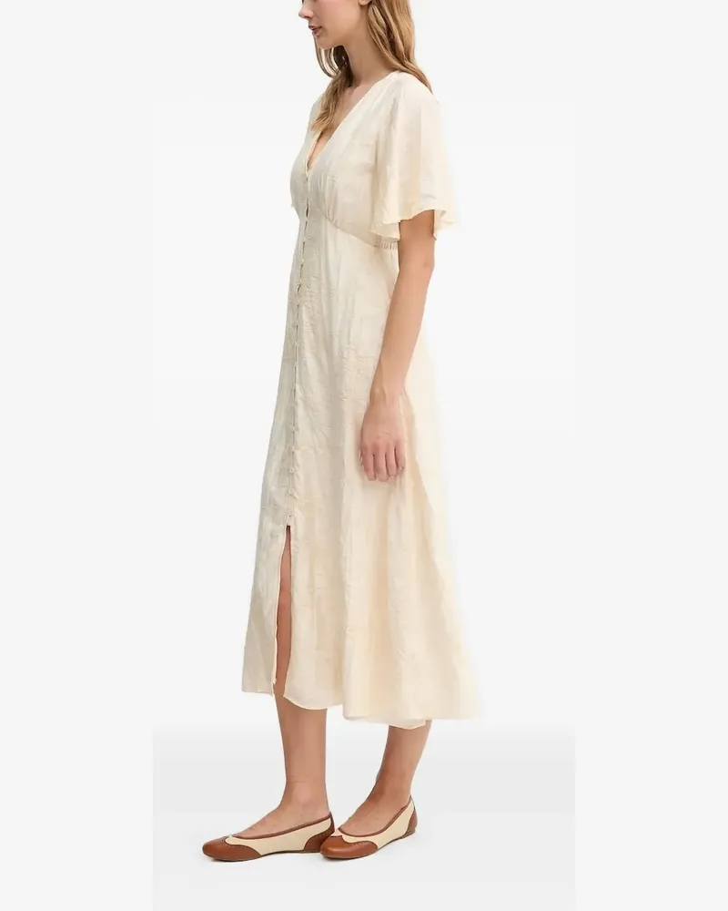 Hoss Intropia Ausgestelltes Kleid mit Knöpfen - Nude Nude