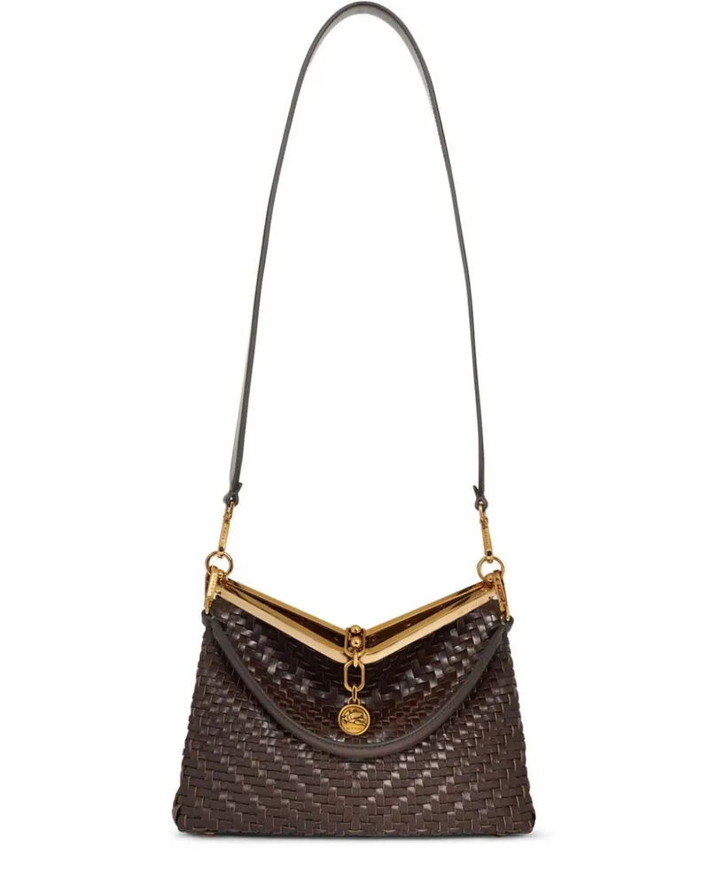Etro Mittelgroße Vela Schultertasche - Braun Braun