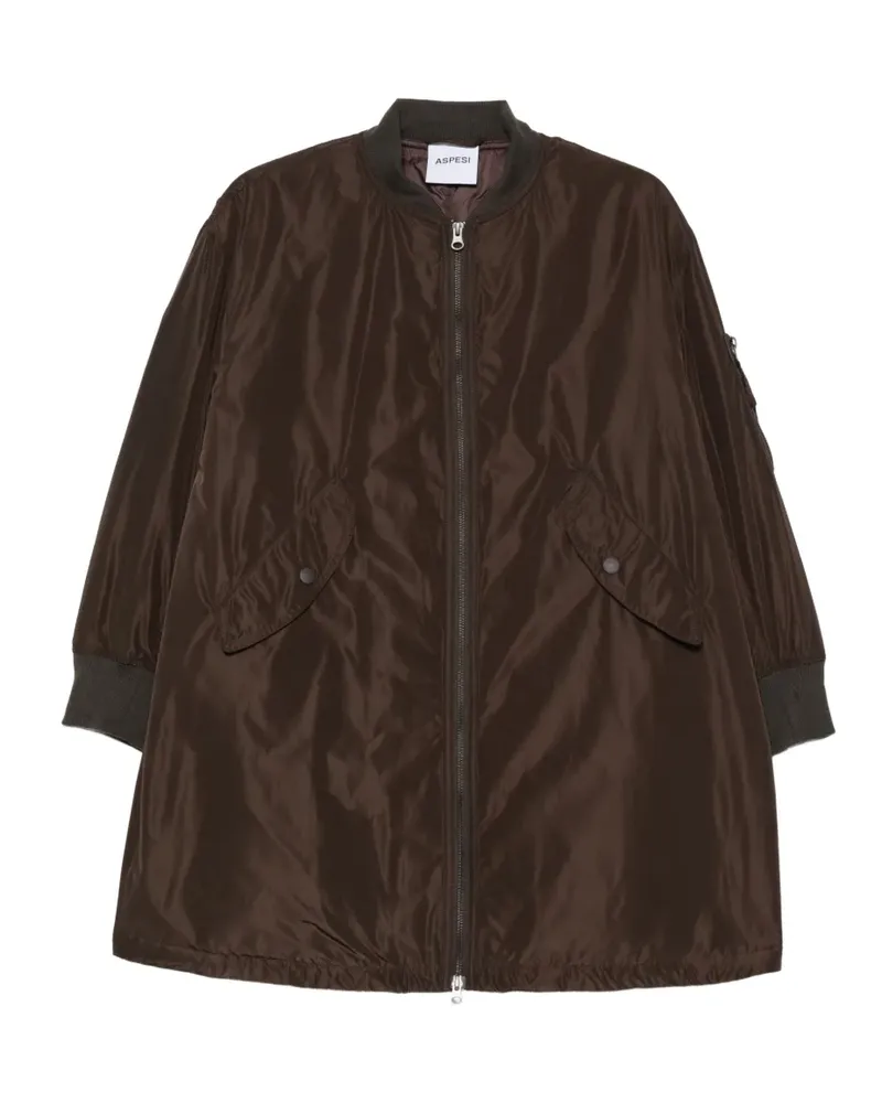 ASPESI zip-up bomber jacket - Braun Braun