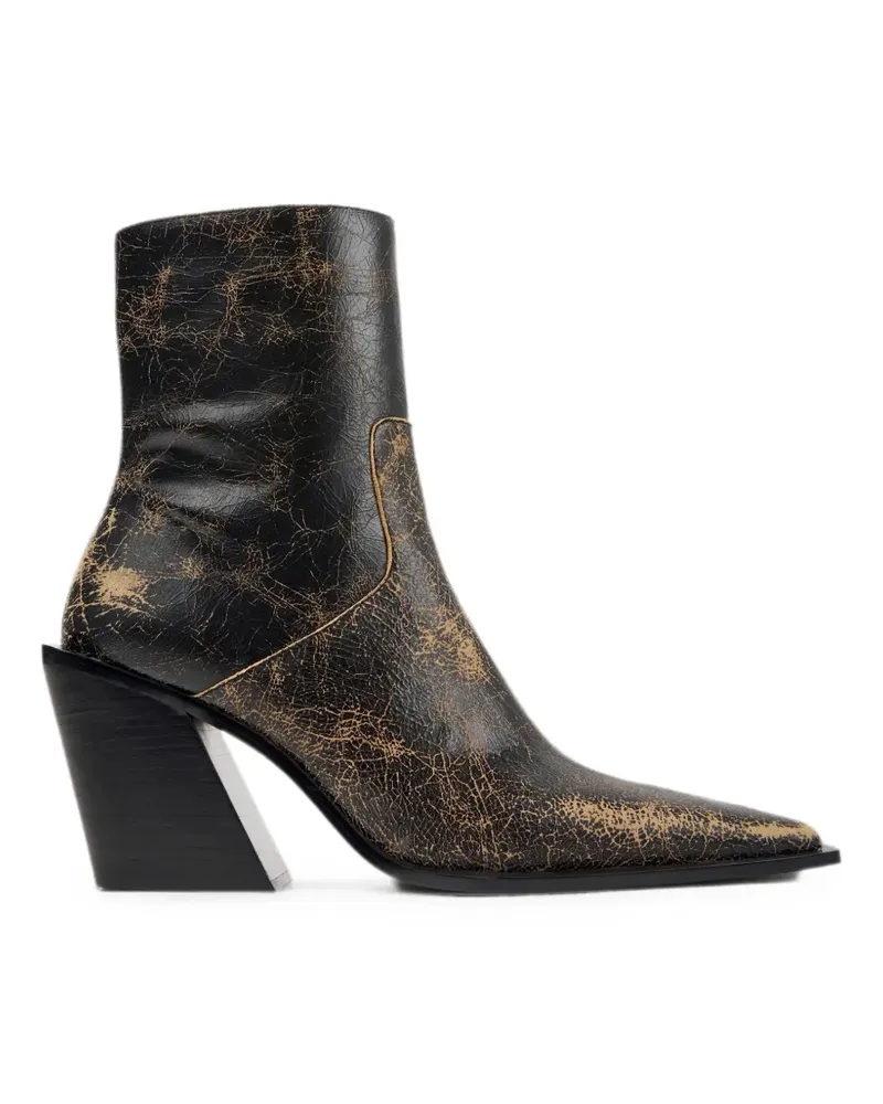 Camper Escandalo Stiefeletten mit Riss-Effekt - Schwarz Schwarz