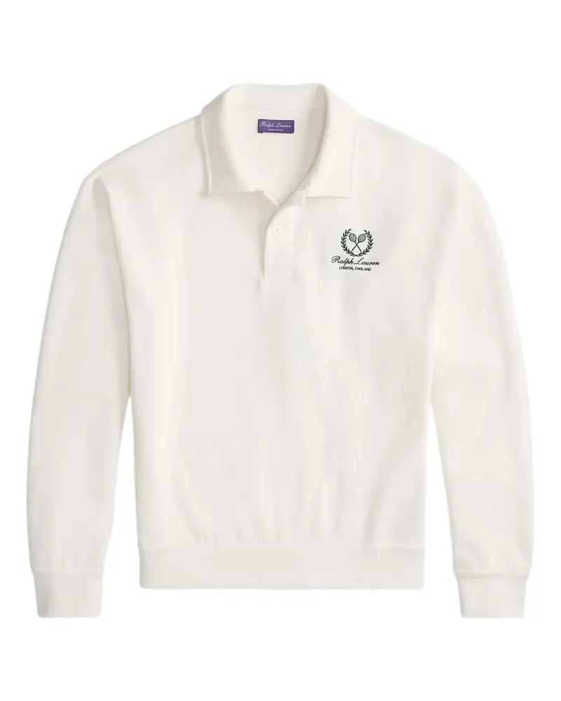 Ralph Lauren embroidered-detail long-sleeve polo shirt - Weiß Weiß