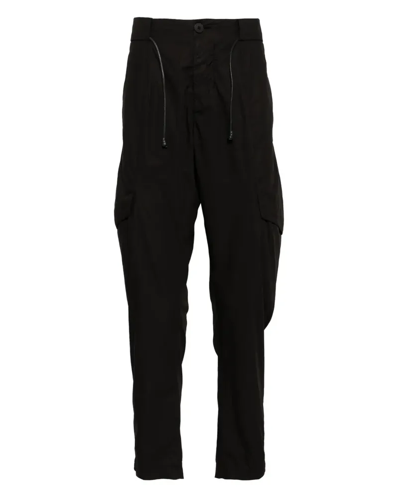 TRANSIT Tapered-Hose mit Kordelzug - Schwarz Schwarz