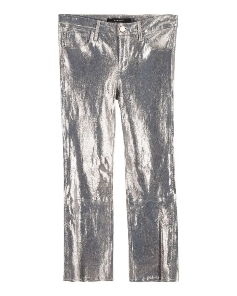 J Brand leather trousers - Silber Silber