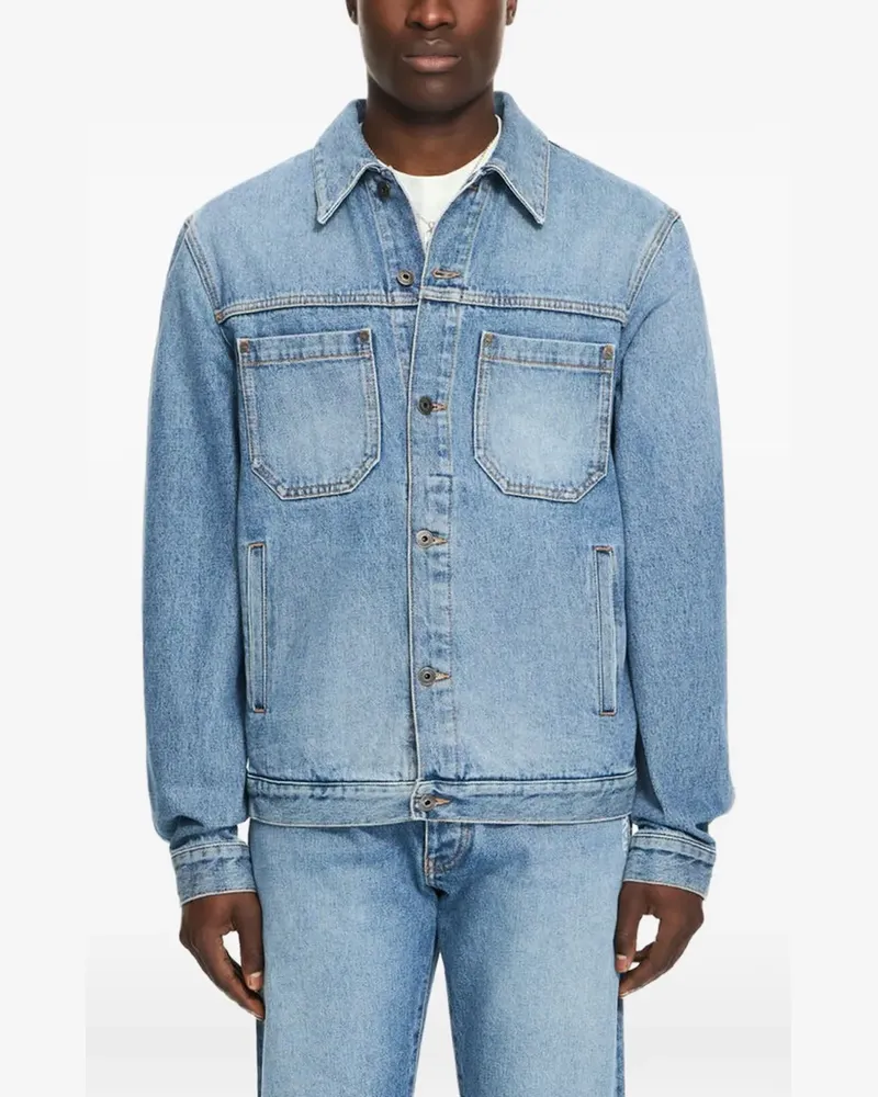 OFF-WHITE Half Arrow Jeansjacke - Blau Blau